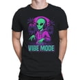 thumbnail image 2 of Alien Vibe Mode: Cosmic Groove Men's T-shirt, 2 of 3