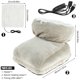 thumbnail image 2 of Muyoka Calentador de pies Calentador de pies eléctrico USB de 5 V con temperatura ajustable y función de sincronización Calentador de pies de calefacción desmontable y lavable para hombres Mujeres 30x Muyoka Hogar, 2 of 7