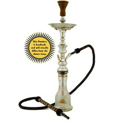 KHALIL MAMOON KHALIL PLUS 29? COMPLETE HOOKAH SET: Single Hose shisha pipe. Handmade Egyptian Narguile Pipes. These are Traditional Middle Grade Metal (Best Khalil Mamoon Hookah)