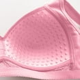thumbnail image 5 of LYEAA Push up Bras for Women Plus Size Soft No Wire Lace Everyday Bras Wireless Support Solid Lightly Lined Lift Sleep Bras Comfortable Wirefree Breathable Shaping Daily Bralette Pink M, 5 of 6