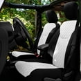 thumbnail image 2 of For 2007-2018 Jeep Wrangler JKU 4DR FH Group Neoprene Waterproof Custom Fit Car Seat Covers Front Set - White, 2 of 5