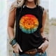 thumbnail image 2 of Camiseta holgada sin mangas con cuello redondo y estampado informal de verano para mujer Pompotops  lopia992844, 2 of 5