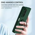 thumbnail image 3 of SaniMore for Samsung Galaxy Z Fold 5 7.6" 2023 Case with Magnetic Car Mount 360°Rotating Kickstand Anti-scratch Anti-shock Drop Resistant Slim Folding Military-grade Protective Cover, Darkgreen, 3 of 9