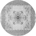 thumbnail image 1 of Ahgly Company Indoor Round Medallion Gray Traditional Area Rugs, 4' Round, 1 of 1