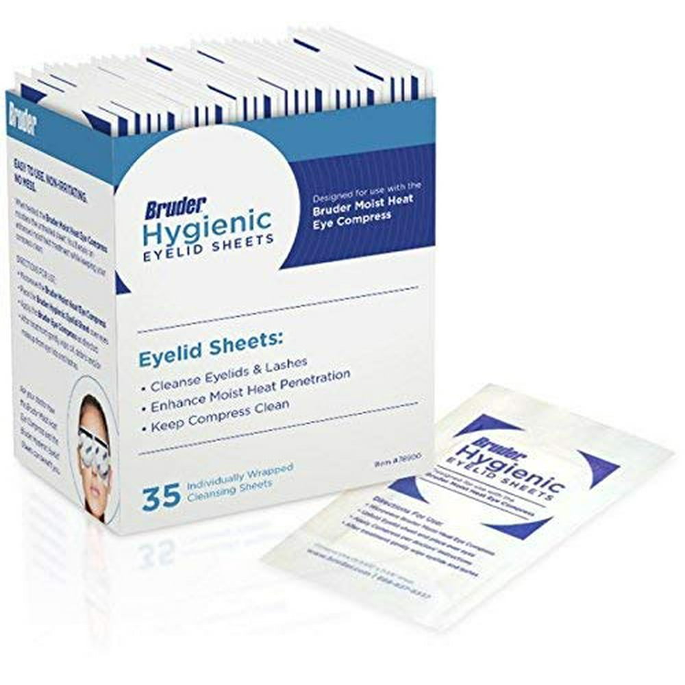 Bruder Hygienic Eyelid Cleansing Sheets Micro Fine Individually Wrapped