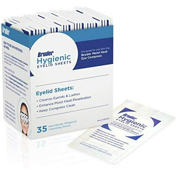 Bruder Hygienic Eyelid Cleansing Sheets Micro Fine Individually Wrapped