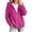11# Hot Pink, variant on Oversized Zip Up Hoodie For Women Casual Long Sleeve Sweatshirts Fall Winter Track Jackets Light Blue S