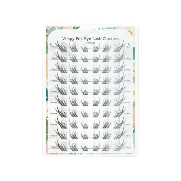 DHARMONAL Wispy Eye Lash Clusters 60 Eye Makeup Effect Does Not Require Glue And Is 6d Volume Eyelash Extensions Pads for Tinting Real Lashes Strip Beauty Tweezers Lashes Clusters
