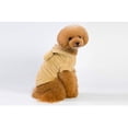 thumbnail image 3 of Abrigo de invierno para perros, chaqueta con capucha para mascotas, pijamas de franela de color sólido para perros, suaves y cómodos, 3 of 5