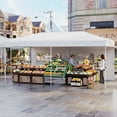 thumbnail image 2 of Gymax 10 X 20 FT Pop up Canopy Tent w/ 6 Sidewalls Wheeled Bag 6 Sandbags 10 Stakes White, 2 of 10