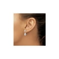 thumbnail image 3 of Gem & Harmony 10K White Gold Dangle Drop Earrings for Women, 3 of 5