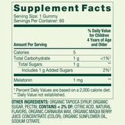 Spring Valley Kids Melatonin Dietary Supplement Gummies, Raspberry, 1 mg, 60 Count