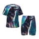 thumbnail image 1 of Balery Colorful Plant Wolf Conjunto de Pijama Infantil de Manga Corta con Estampado – Ropa de Dormir de Algodón Suave-XX-Large, 1 of 3