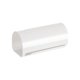 thumbnail image 5 of Portarrollos de papel higiénico montado en pared | Dispensador de tejido plástico adhesivo sin perforaciones | Control manual | Salida ancha | Baño, cocina, oficina | 6.3x6x13.5 cm | Blanco, 5 of 6