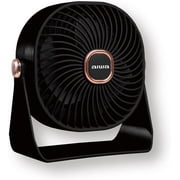 Aiwa 4 Desk Fan, USB-C Rechargeable Mini Fan with 3 Speeds and 270-Degree Rotation, Black