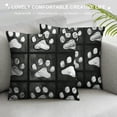 thumbnail image 3 of Shangniulu Throw Pillow Covers Black White Dog Animals Print Square Pillowcase for Home Decor Sofa Car Bedroom Pillow case White, 3 of 5