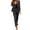 Black, variant on ibuvkizy Two Piece Sets for Women Summer Casual Outfit Sets,Women Jogger Outfit Plus Size,Women's Long Sleeve Solid Suit Pants Casual Elegant Business Suit Sets