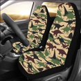 thumbnail image 2 of ABPHQTO Juego de 2 fundas de asiento de coche dinosaurio Universal Auto asiento delantero Protector apto para coche, SUV sedán, camión, 2 of 3