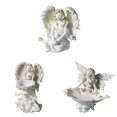 thumbnail image 1 of Adorno Hada Floral Escultura Flores Resina Creativa para Patio (B), 1 of 9