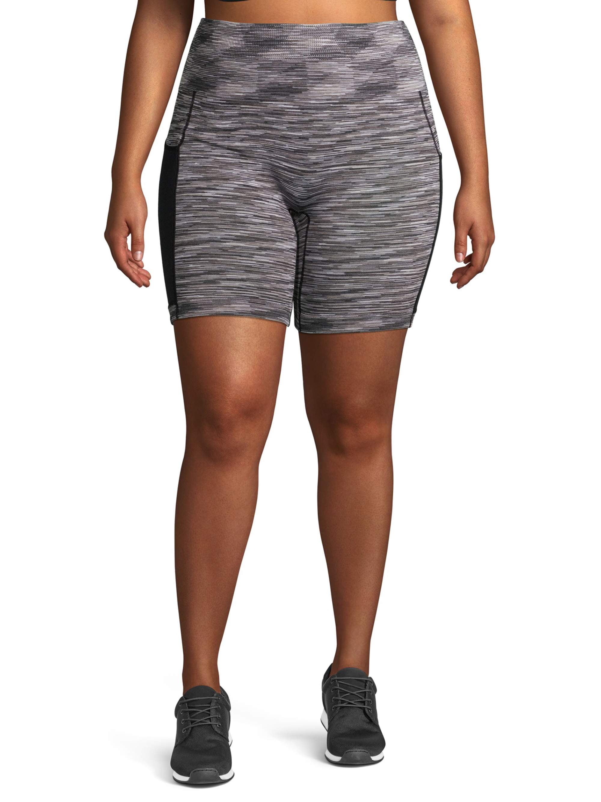 Plus size shop biker shorts walmart