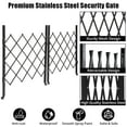thumbnail image 3 of Folding Door Gate, Steel Accordion Security Gate, Flexible Expanding Security Gate, 360° RollingBarri-cadeGate, Scissor Gate or Door with Keys, 3 of 7