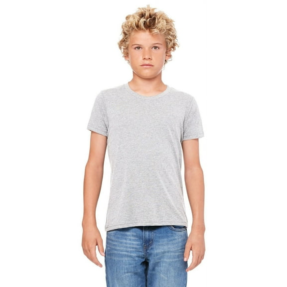 The Bella   Canvas Youth Jersey Short Sleeve T-Shirt - ATHLETIC HEATHER - L