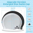 thumbnail image 2 of Gorro de baño Vanocat Kids extra grande para cabello largo, impermeable, 2 of 7