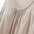 thumbnail image 6 of Fanxing Built in Bra Tank Tops for Women V Neck Camisole Padded Workout Yoga Thin Spaghetti Strap Comfy Shelf Bra Undershirts Beige,L, 6 of 6