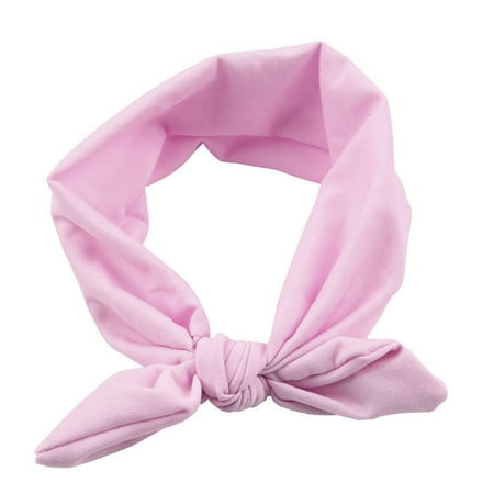 

JDEFEG Shower for Baby Ear Turban Head Baby Kids Bow Girls Pk Wraps Headband Knot Hairband Rabbit Baby Care Gift Lists Baby Essentials Registry for Baby Polyester Pink