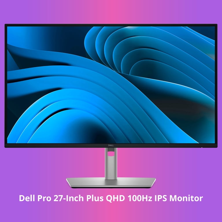 Dell Pro 27-Inch Plus QHD 100Hz USB-C Hub IPS Monitor Bundle with