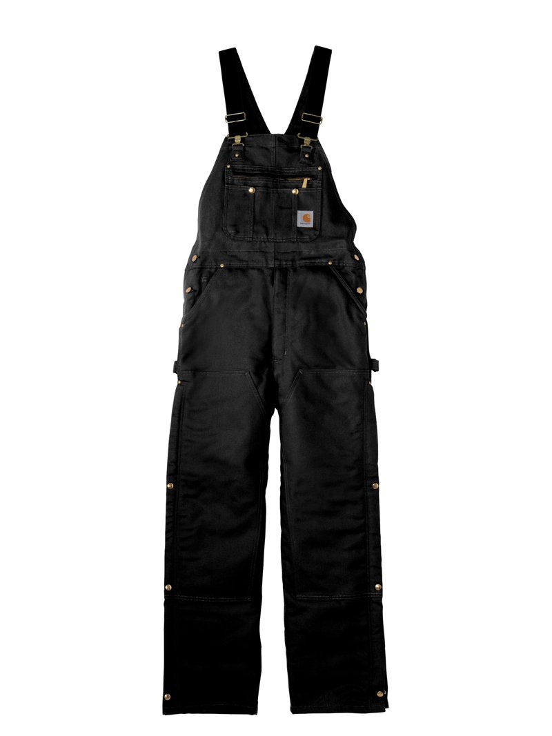 Carhartt 219616 44 x 30 in. Mens Zip-To-Thigh Quilt Lined Duck Bib