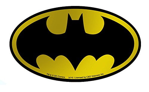 Licenses Products DC Comics Batman Logo Gold Foil Sticker - Walmart.com