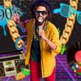thumbnail image 7 of YAYUBA 80s 90s Hop Kit Rapper Accessories Outfit for Men Women Halloween Party,Gold, 7 of 7