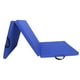 thumbnail image 2 of Estera de Ejercicio Plegable de Tres Pliegues Almohadilla de Protección Del Piso Gimnasio Estera de Plegable para Entrenamiento de Es Cuero PU azul oscuro, 2 of 8