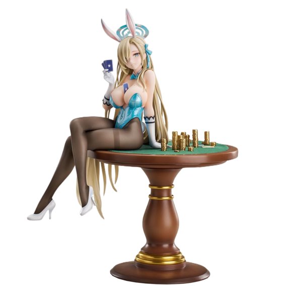 RZAHUAHU Blue Archive Asuna Bunny Girl Figurine 1/7 10,6 Po Figurine d'Action Anime 27 cm (Style 4)