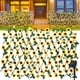 thumbnail image 1 of Valla extensible Pantalla de privacidad Valla de girasol artificial con luces solares de 39 pies Panel de cercado de cobertura de girasol de imitación impermeable Decoración al aire libre para jardín, 1 of 11