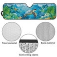 thumbnail image 7 of POLERO Car Windshield Sun Shade Sea Turtle Starfish Windshield Cover Automotive Interior Protection Front Window Sun Visor Protector Blocks UV Rays Keep Your Vehicle Cool, 7 of 7