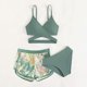 thumbnail image 4 of Odeerbi 3-11 Años Bikini de Tiras de Playa de Verano Niñas Con Braguita de Bikini Traje de Baño de Tres Piezas Con Corte Hawaiano, 4 of 4