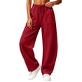 thumbnail image 6 of Gytharion Women's Curved Barrel Leg Sweatpants with Pockets Plus Size Elastic Waist Drawstring Loose Joggers Casual Solid Color Track Pants, 6 of 8