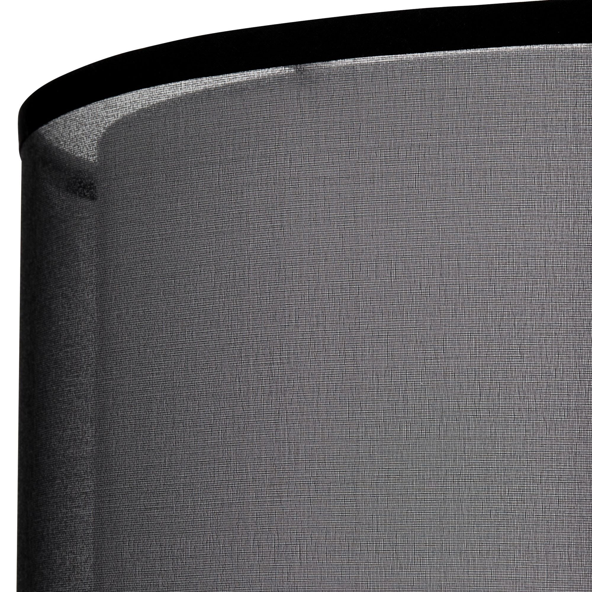 Springcrest Black Organza Medium Double Drum Lamp Shade 16