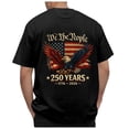 thumbnail image 6 of UngA 250th Anniversary USA Shirts for Men American Flag T-Shirt 4th of July Shirt 250 Years Birthday Patriotic Tops T Shirts for Man Black,S, 6 of 6