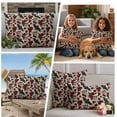 thumbnail image 5 of White Skull Halloween Outdoor Waterproof Pillow Covers, Red Roses Birds Vintage Skeleton Decorative Rectangle Throw Pillowcase Sofa Cushion Sham for Patio/Couch/Chair, 20"x12" 2 Pack, 5 of 8