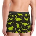 thumbnail image 5 of Junzan Cute Cartoon Dinosaurs Green Silhouette Mens Underwear Boxer Briefs For Men’s - Large, 5 of 9