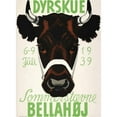 thumbnail image 3 of Vintage Apple Collection 11x14 Black Modern Framed Museum Art Print Titled - Dyrskue Danish Cow, 3 of 5