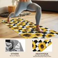 thumbnail image 4 of Checkerboard Sunflower Pattern Hot Yoga Mat Towel Non Slip for Hot Yoga - Quick-Drying Yoga Mat Cover with 4 Corner Pockets with Travel Bag - Hot Yoga Towel Non Slip 70"x26", 4 of 6