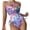 Purple, variant on Vedolay Womens Swimsuits Women's One Piece Polka Dot Body Shaping Ruffled Hem Swimdress,Green L