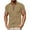 01 Khaki, variant on Awdenio Shirts for Men Quarter Zip Shirts Short Sleeve Casual Golf Shirt Summer Beach Slim Fit Tops