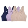 thumbnail image 4 of Women's Fruit of the Loom® 360 Stretch Bra 3-pack 3DSCSSB Color: Navy Asst Size: X LARGE, 4 of 4