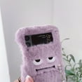 thumbnail image 6 of for Samsung Galaxy Z Flip 3 Plush Case with Luxury Crossbody Pearl Chain Warm Plush Cute Case for Girls Women Fluffy Furry Back Cover Slim Shockproof Cover for Samsung Galaxy Z Flip 3 5G, Purple, 6 of 11