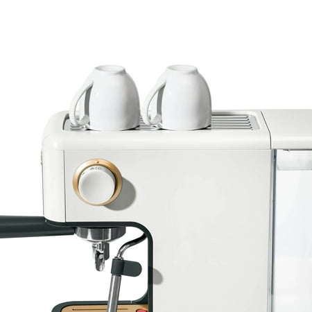 Beautiful Slim Espresso Maker with 20-Bar Pressure, White Icing by Drew Barrymore